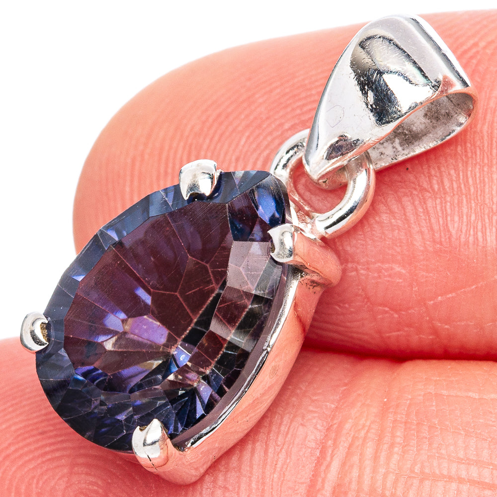 Value Blue Mystic Topaz Pendant 7/8" (925 Sterling Silver) P42128