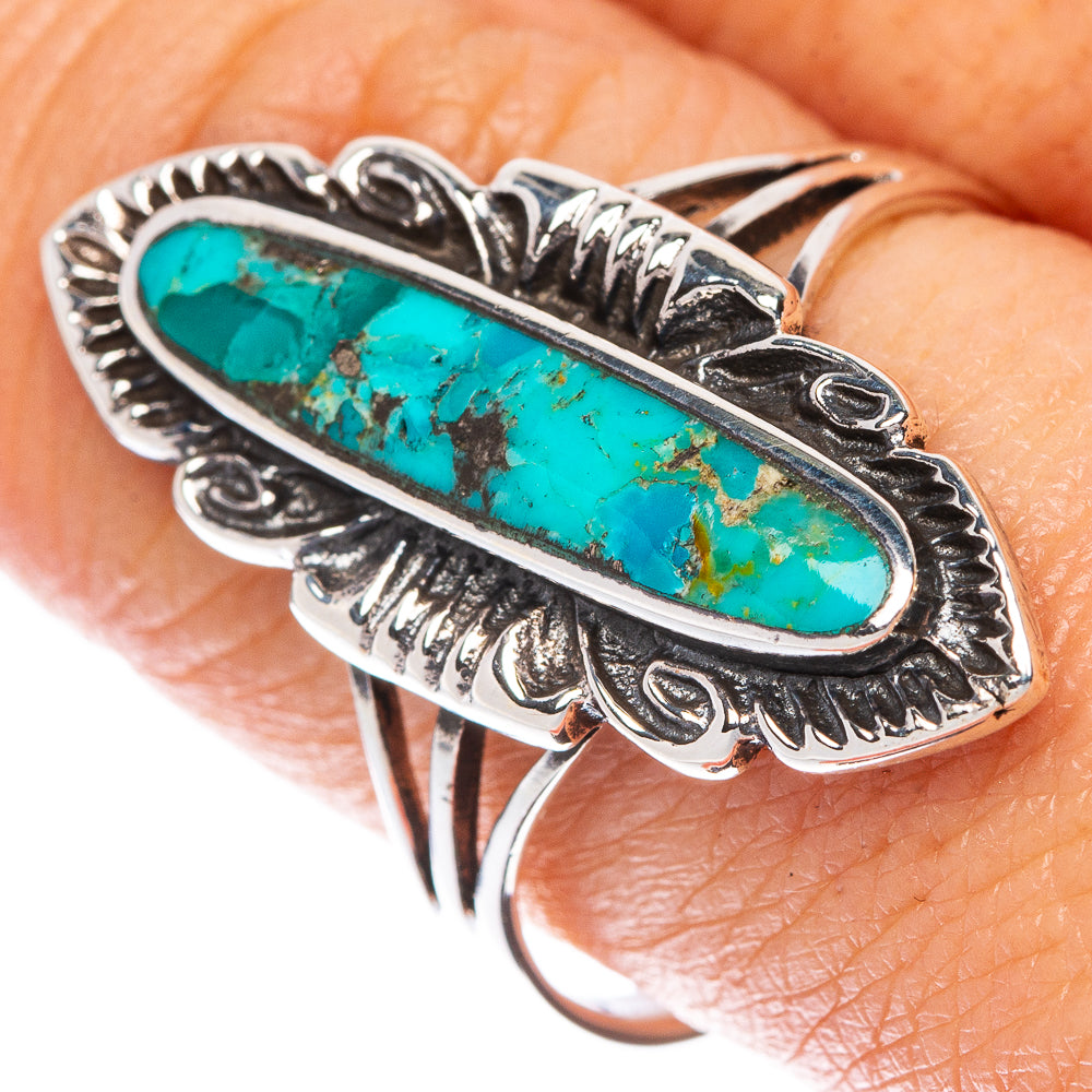 Rare Arizona Turquoise Ring Size 9.5 (925 Sterling Silver) R1559