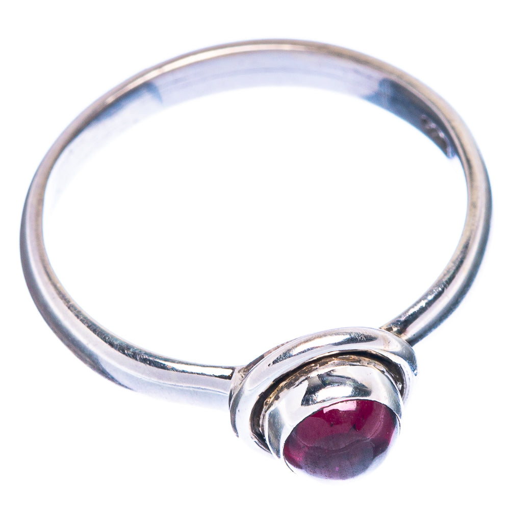 Garnet Ring Size 6.75 (925 Sterling Silver) R1115