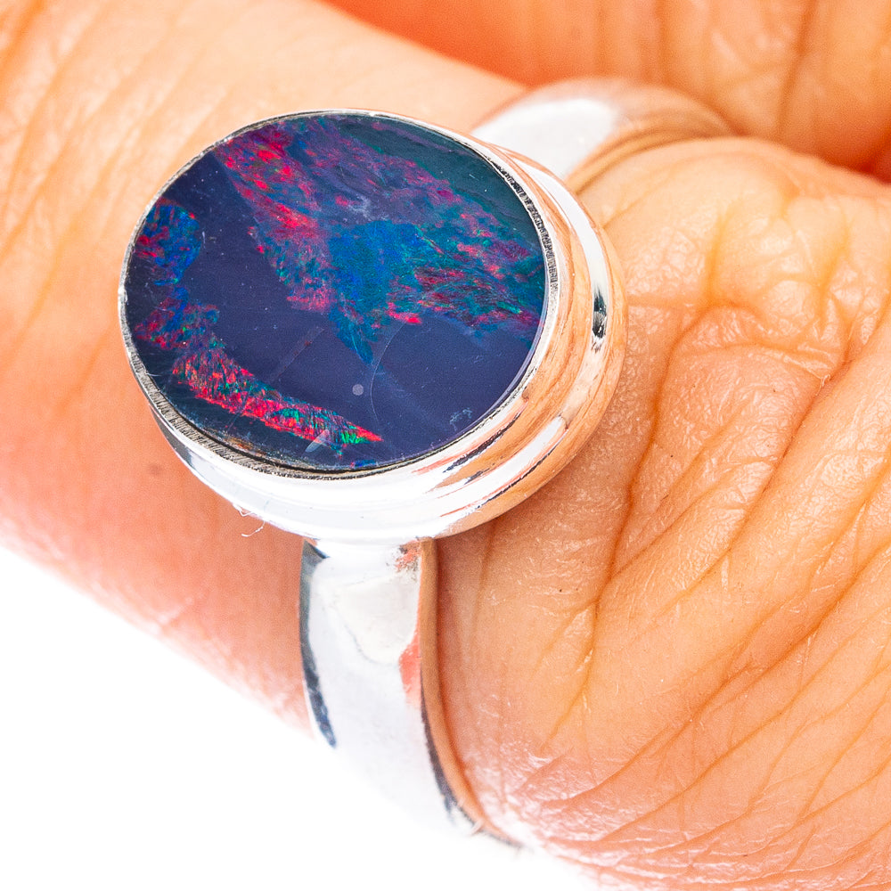 Rare Doublet Opal Ring Size 6.5 (925 Sterling Silver) R146966