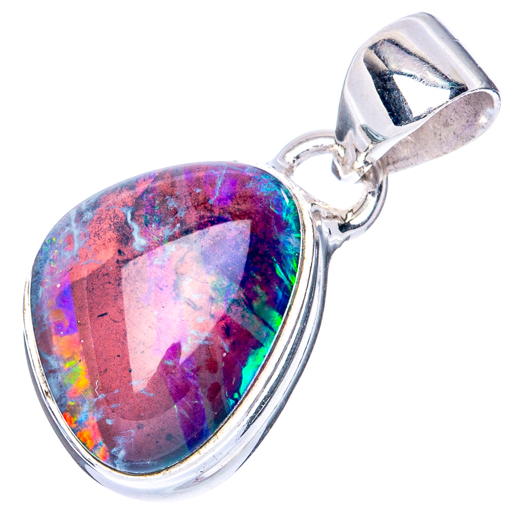 Rare Triplet Opal 925 Sterling Silver Pendant 7/8" (925 Sterling Silver) P41941