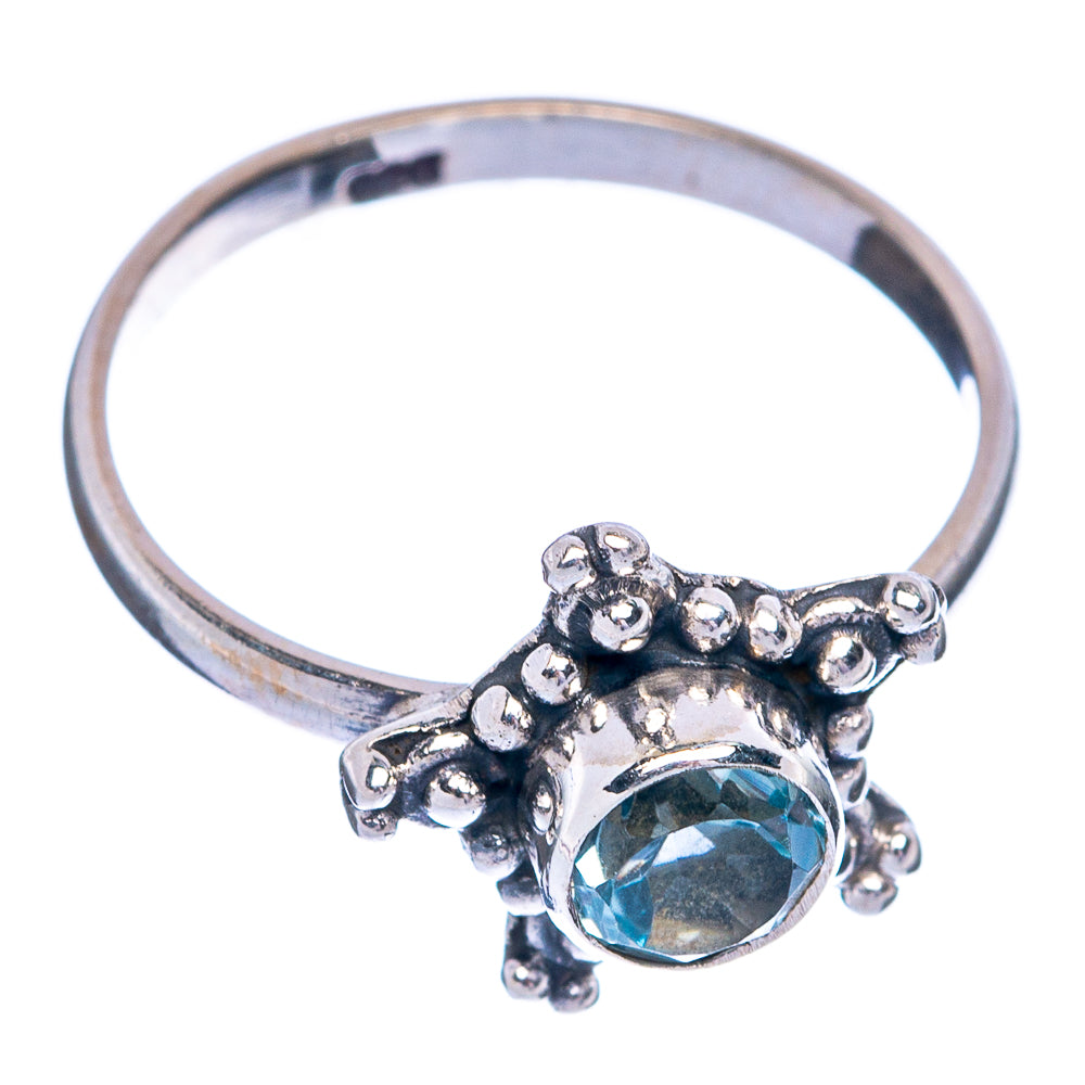 Blue Topaz Dainty Ring Size 6 (925 Sterling Silver) R145464