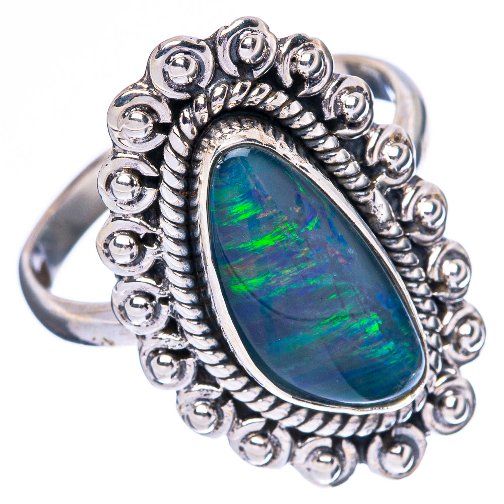 Rare Triplet Opal Ring Size 7 (925 Sterling Silver) R4398