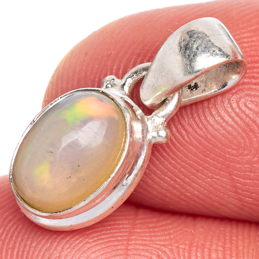 Rare Ethiopian Opal Pendant 3/4" (925 Sterling Silver) P40650