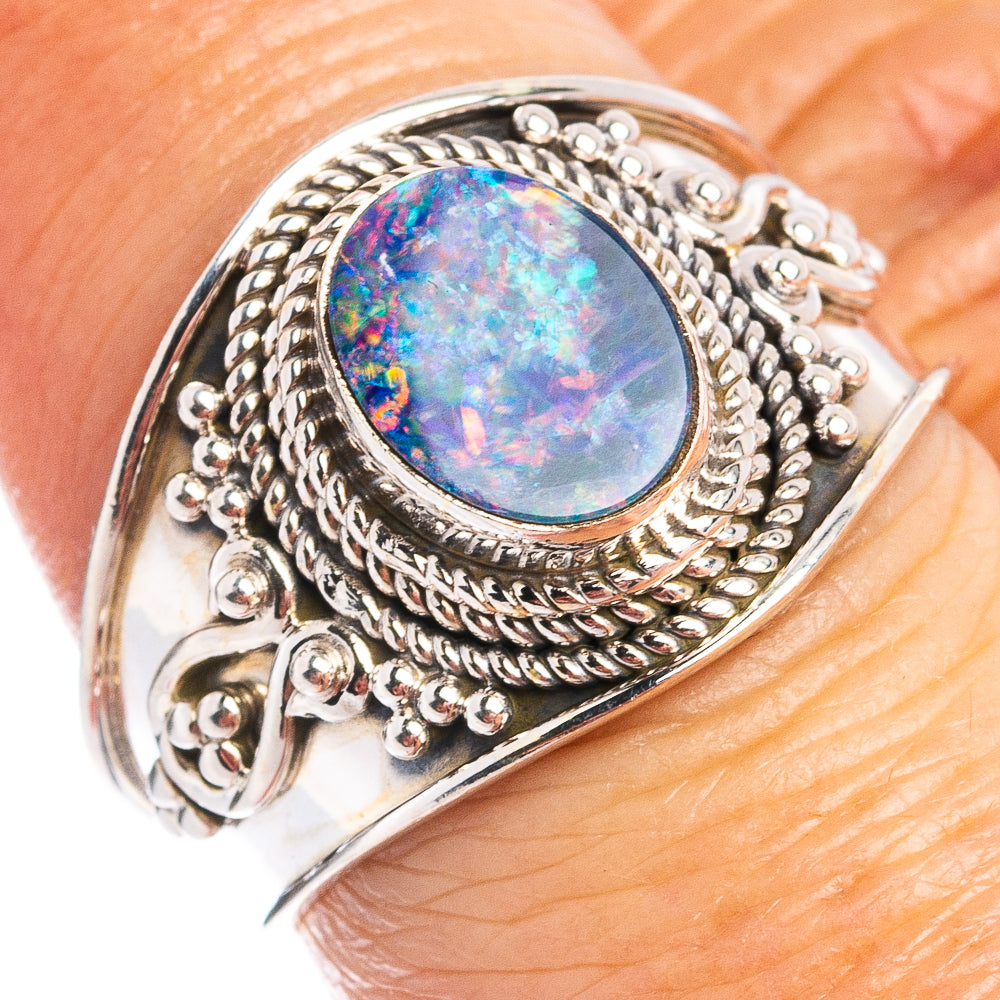 Rare Doublet Opal Ring Size 7.5 (.925 Sterling Silver)