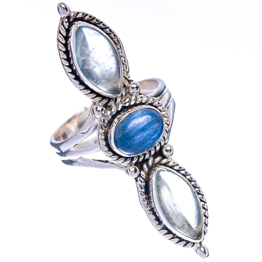 Large Kyanite, Aquamarine Ring Size 7 (925 Sterling Silver) R144666