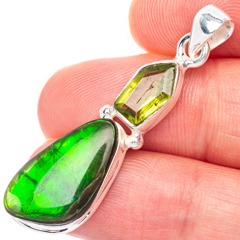 Canadian Ammolite Pendant 1 5/8" (925 Sterling Silver) PD39865