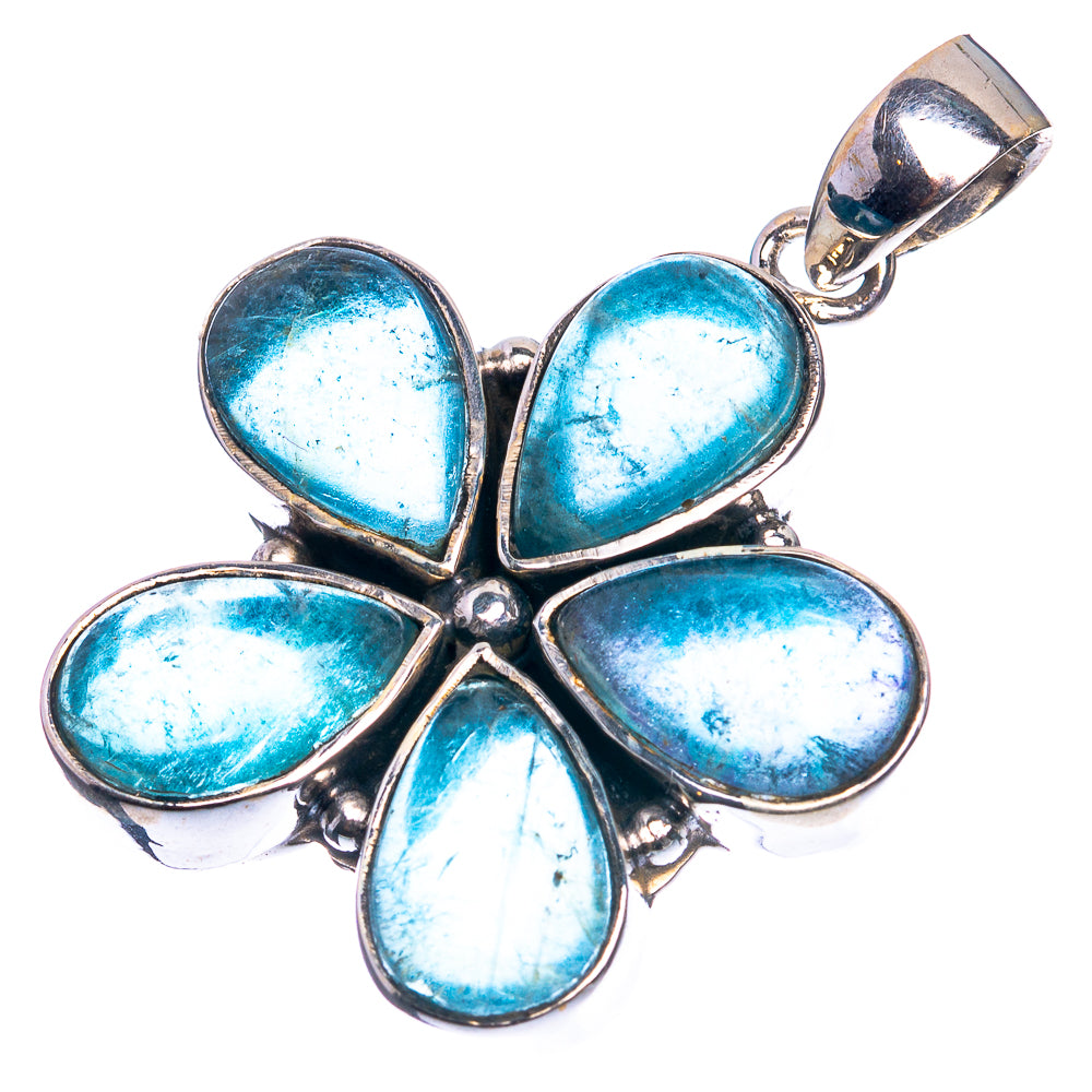 Labradorite 925 Sterling Silver Pendant 1 1/2"