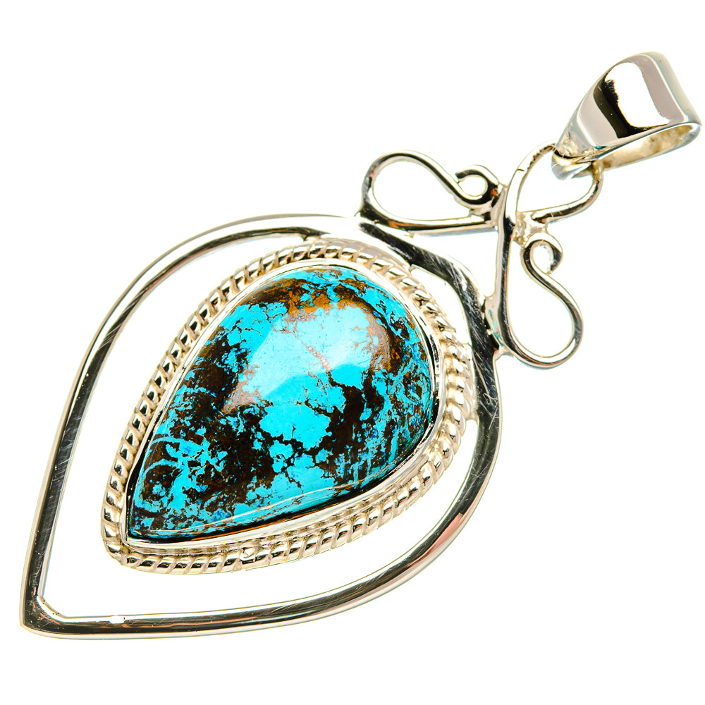 Premium Shattuckite 925 Sterling Silver Pendant 1 3/4" (925 Sterling Silver) PD37756
