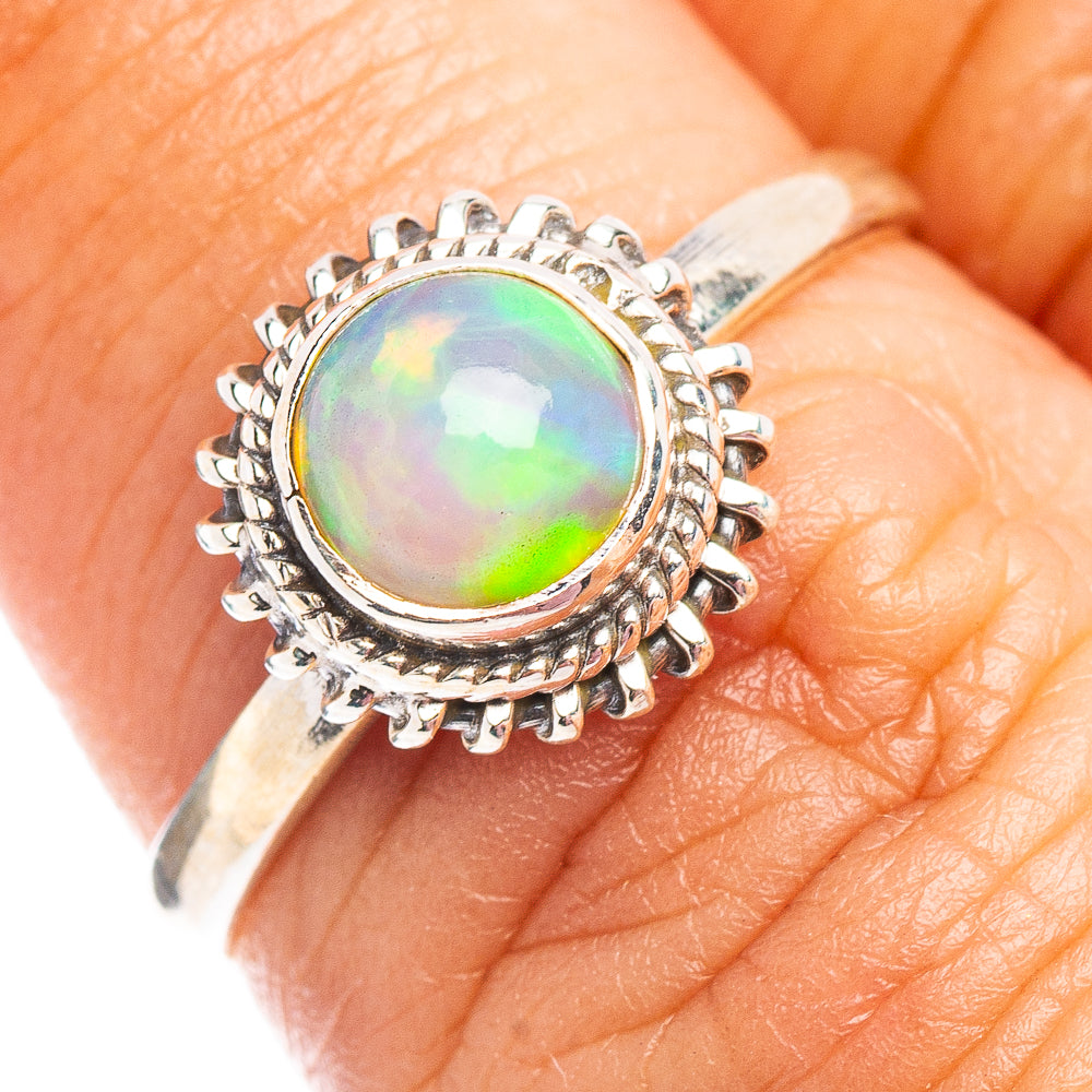 Ethiopian Opal Ring Size 6 (.925 Sterling Silver)