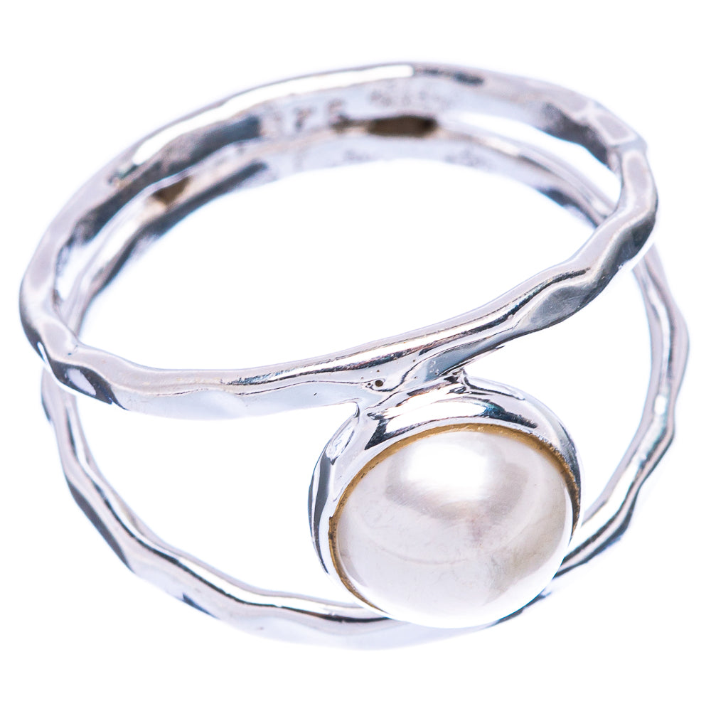 Rainbow Moonstone Dainty Ring Size 7 (925 Sterling Silver) R5839
