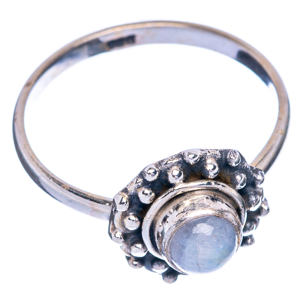 Rainbow Moonstone Dainty Ring Size 6.75 (925 Sterling Silver) R145366