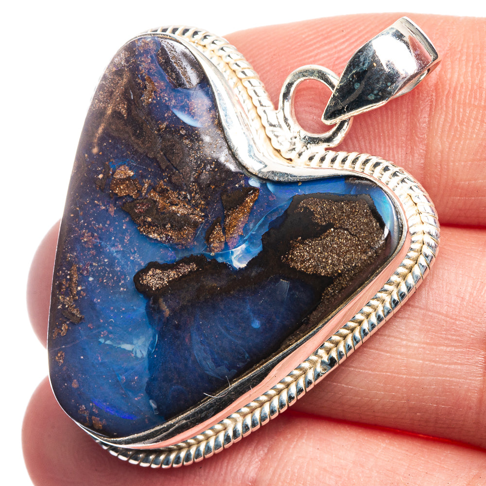 Boulder Opal Pendant 1 5/8" (925 Sterling Silver) P39211