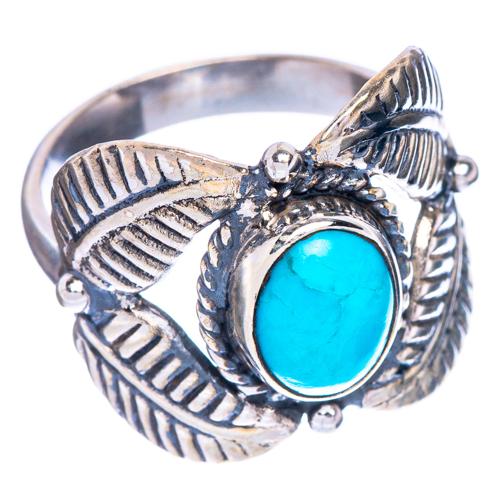 Kingman Turquoise Ring Size 6.75 (925 Sterling Silver) R1034