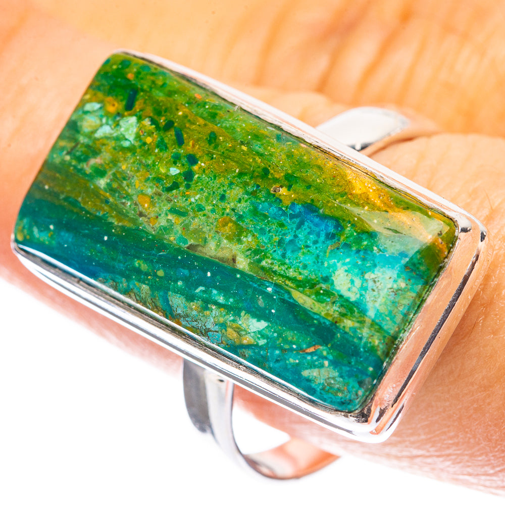 Large Peruvian Opal Ring Size 11 (925 Sterling Silver) R142716