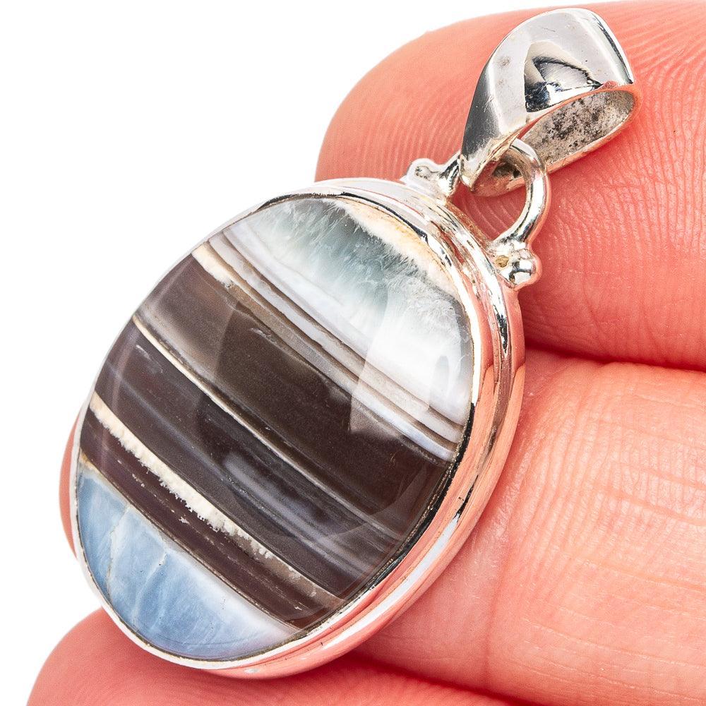 Owyhee Opal Pendant 1 1/4" (.925 Sterling Silver)
