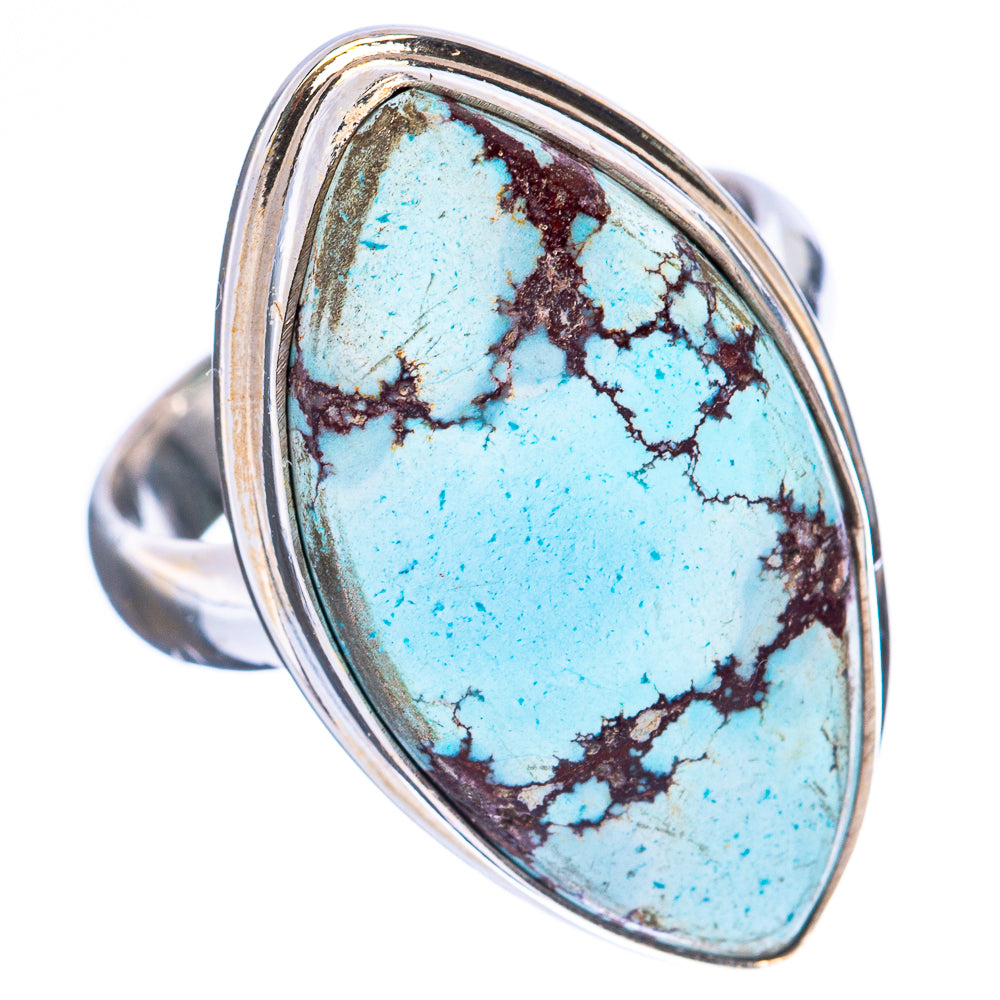 Rare Golden Hills Turquoise Ring Size 7.5 (925 Sterling Silver) R4140