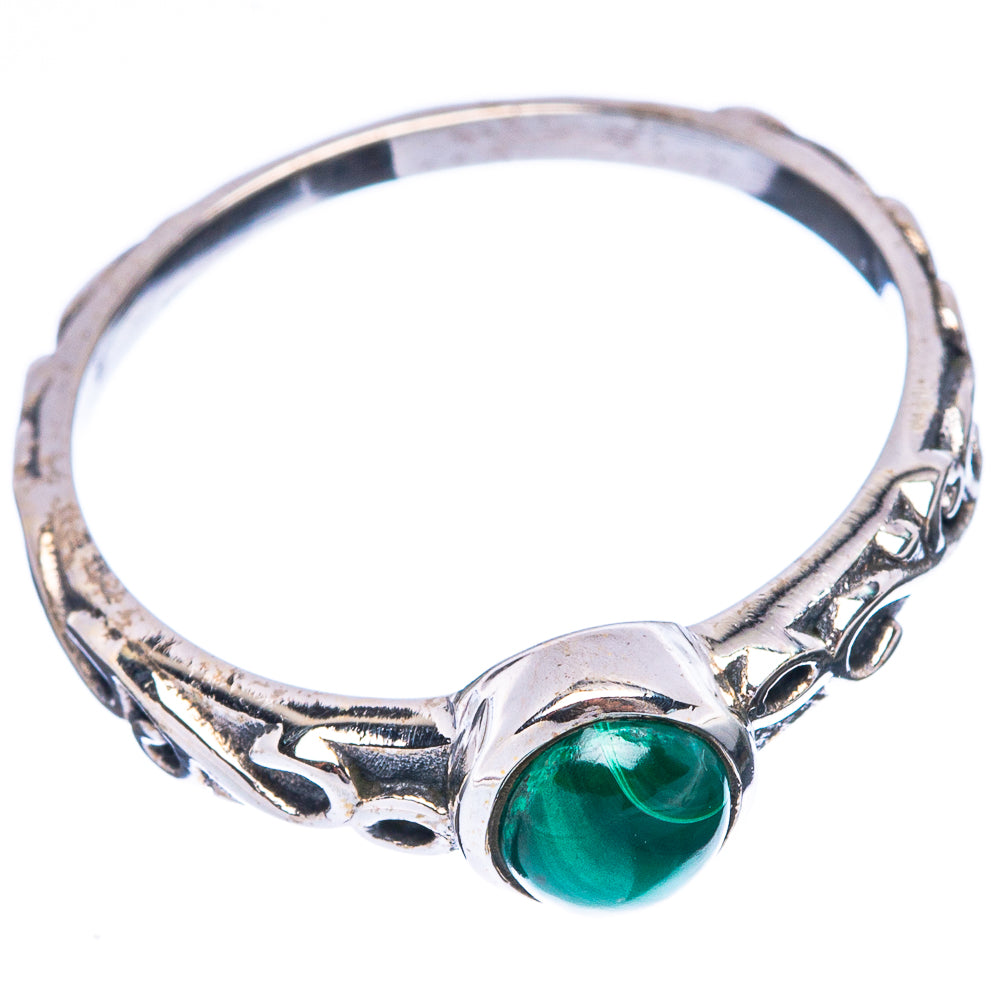 Malachite Ring Size 7.75 (925 Sterling Silver) R5527