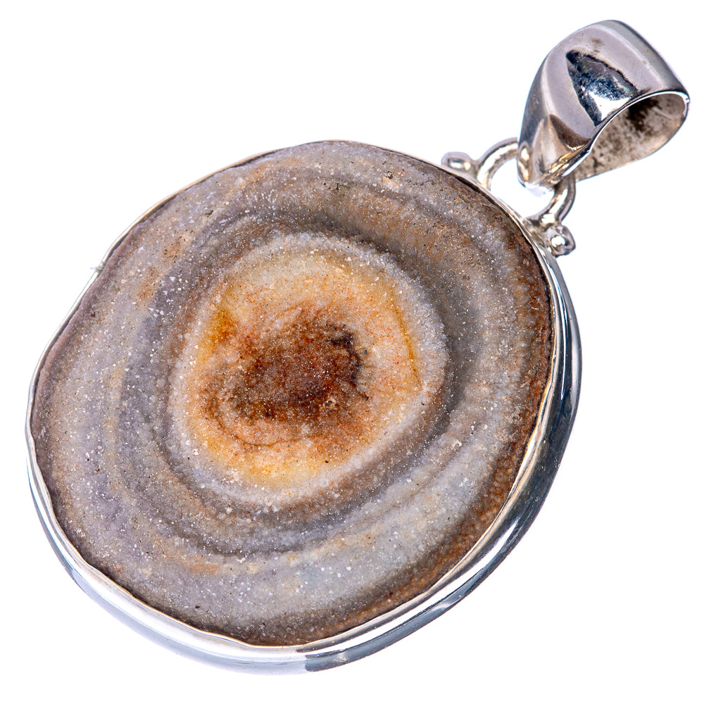 Desert Druzy Pendant 1 1/2" (925 Sterling Silver) P40856