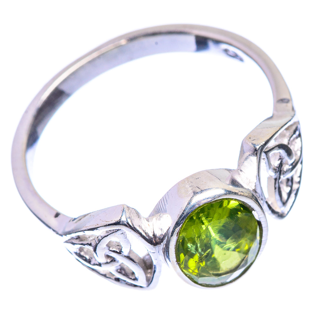 Peridot Dainty Ring Size 7 (925 Sterling Silver) R142559