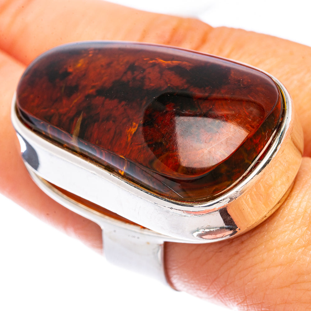 Baltic Amber Ring Size 8 (925 Sterling Silver) R1902