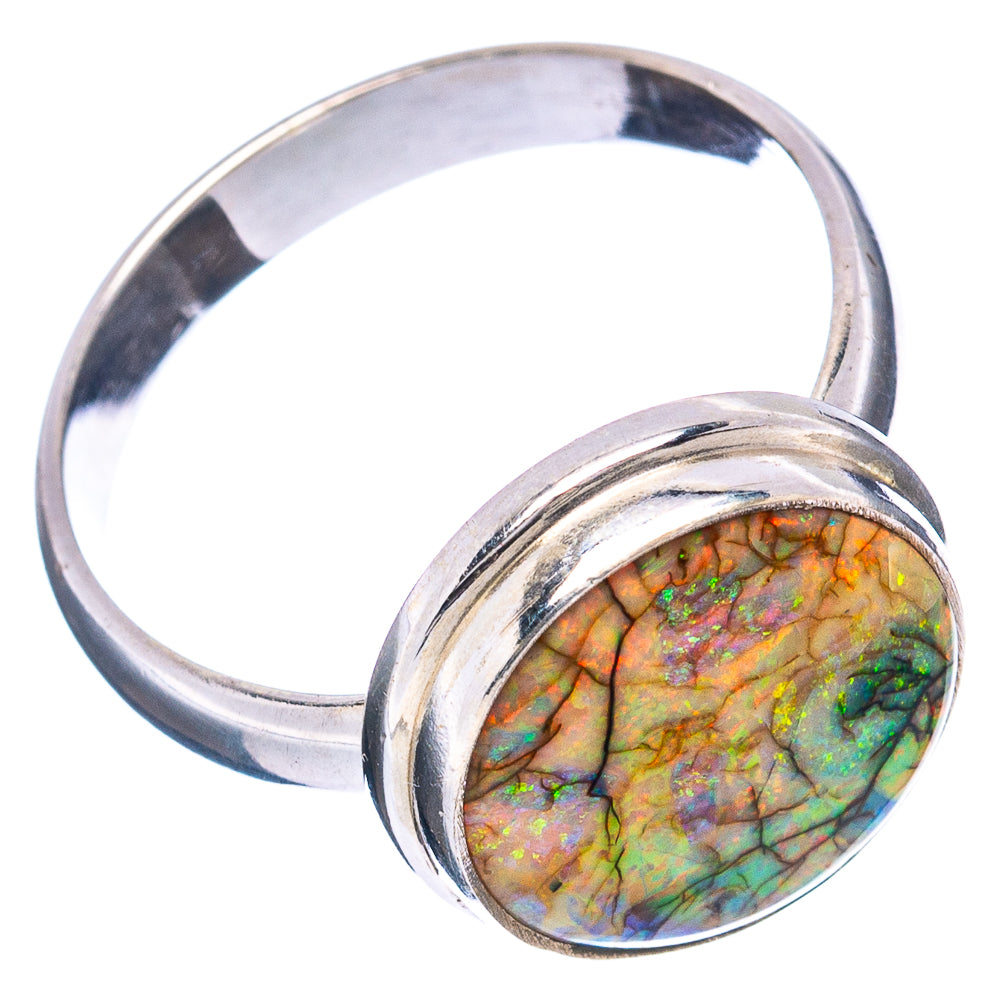 Rare Sterling Opal Ring Size 9 (.925 Sterling Silver)