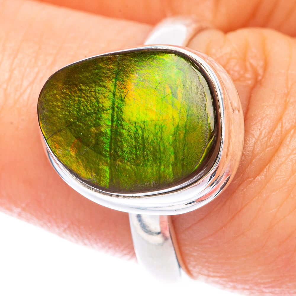 Ammolite Ring Size 7.75 (925 Sterling Silver) R144955