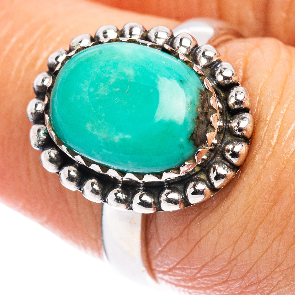 Rare Kingman Turquoise Ring Size 6.75 (.925 Sterling Silver)