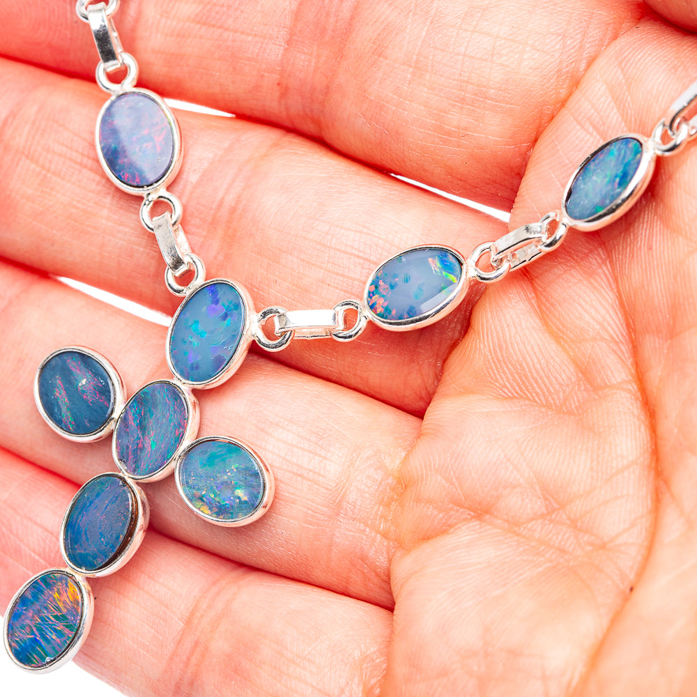 Anasilvercos Doublet Opal Bracelet 7 To 8" (925 Sterling Silver) (925 Sterling Silver) N90098