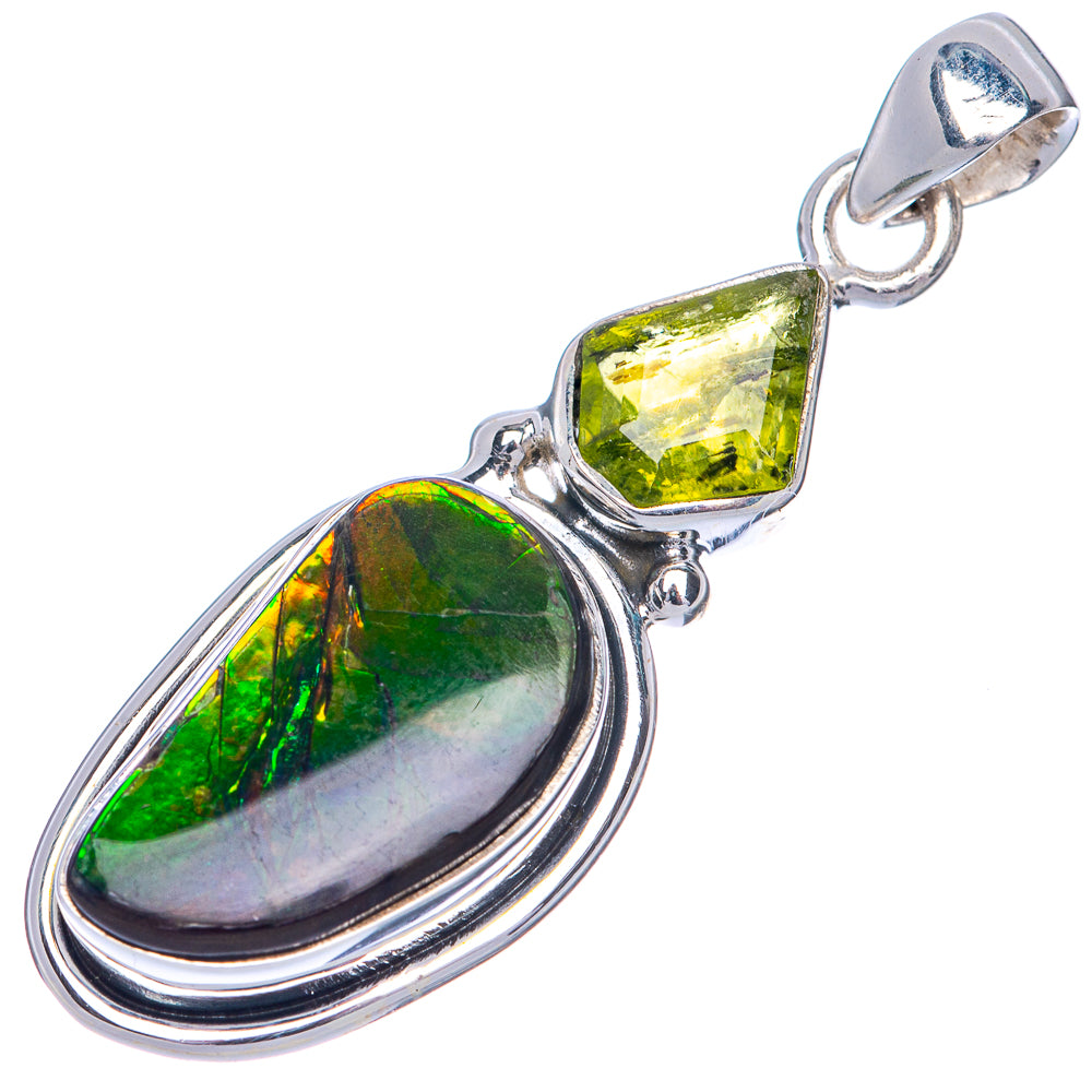 Canadian Ammolite Pendant 1 5/8" (925 Sterling Silver) PD39848