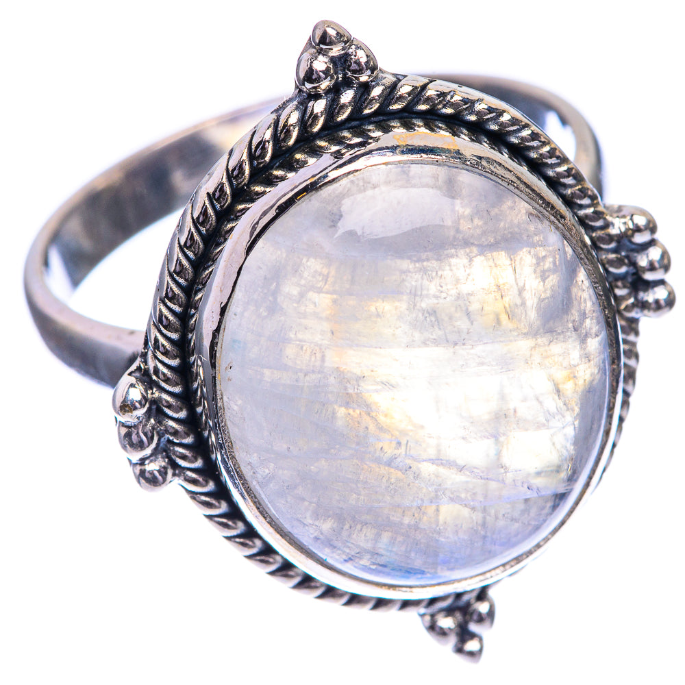Rainbow Moonstone Ring Size 11 (925 Sterling Silver) RING143294