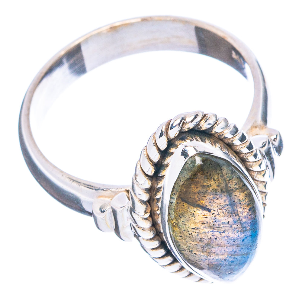 Labradorite Ring Size 6.75 (.925 Sterling Silver)