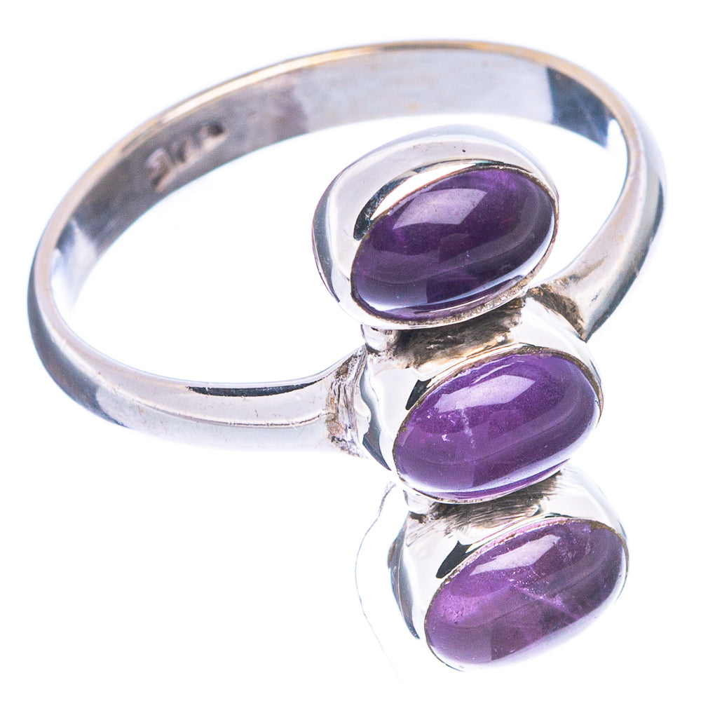 Amethyst Dainty Ring Size 8.25 (925 Sterling Silver) R5274