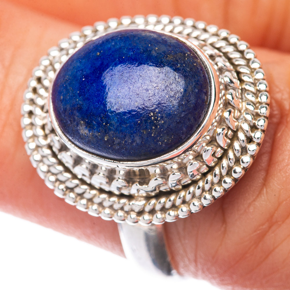 Lapis Lazuli Ring Size 6.75 (925 Sterling Silver) R145115