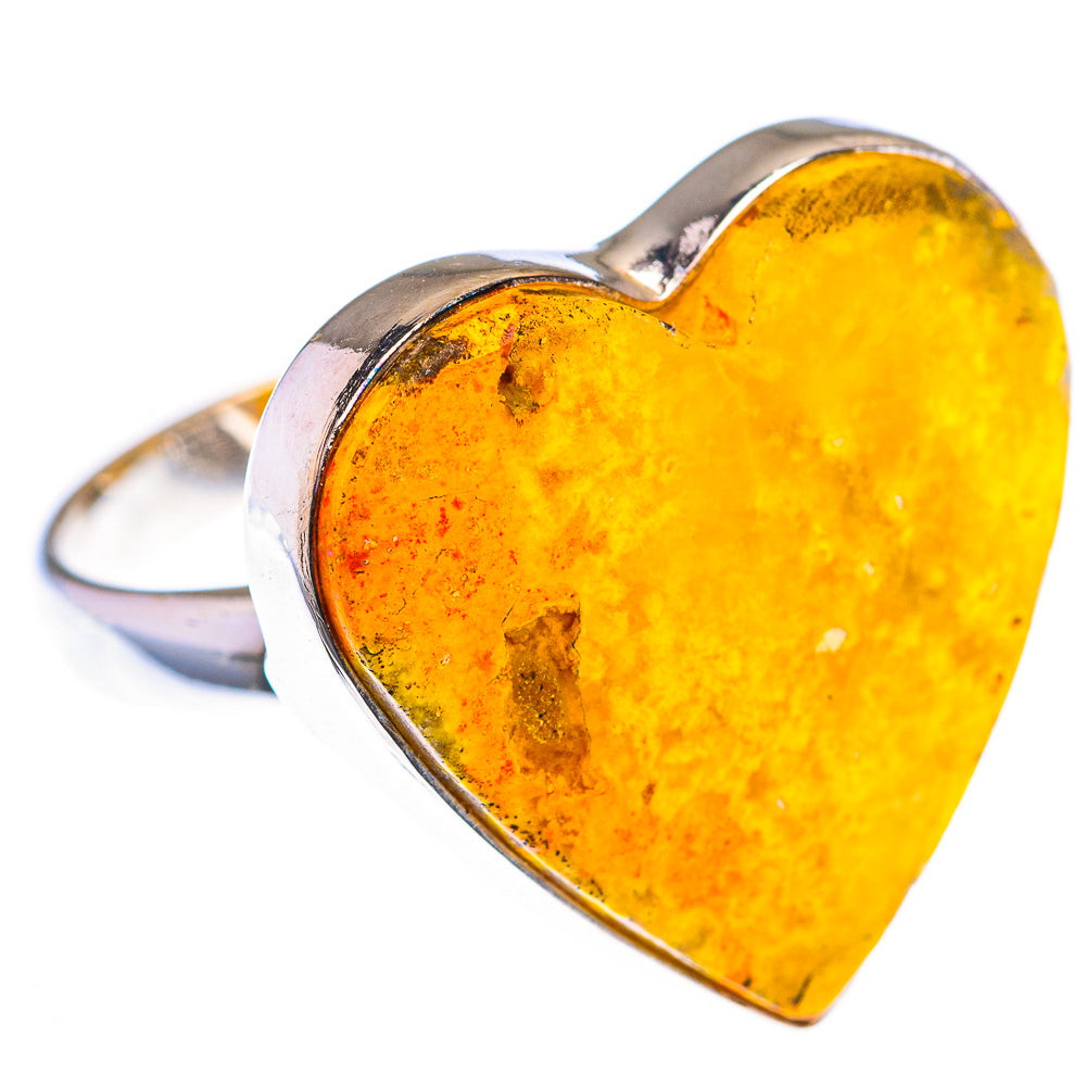 Large Bumble Bee Jasper Ring Size 8.25 (925 Sterling Silver) RING139997