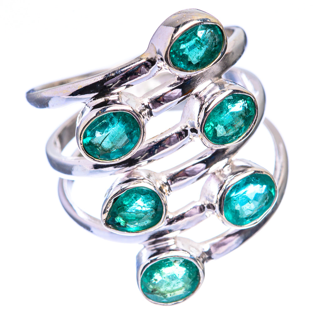 Zambian Emerald Ring Size 7.5 (925 Sterling Silver) R140538