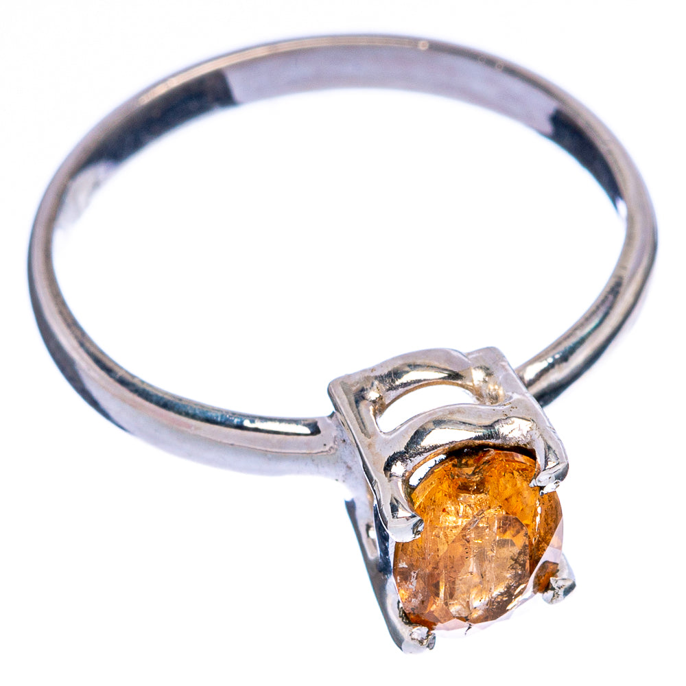 Rare Golden Imperial Topaz Ring Size 6 (925 Sterling Silver) R146617