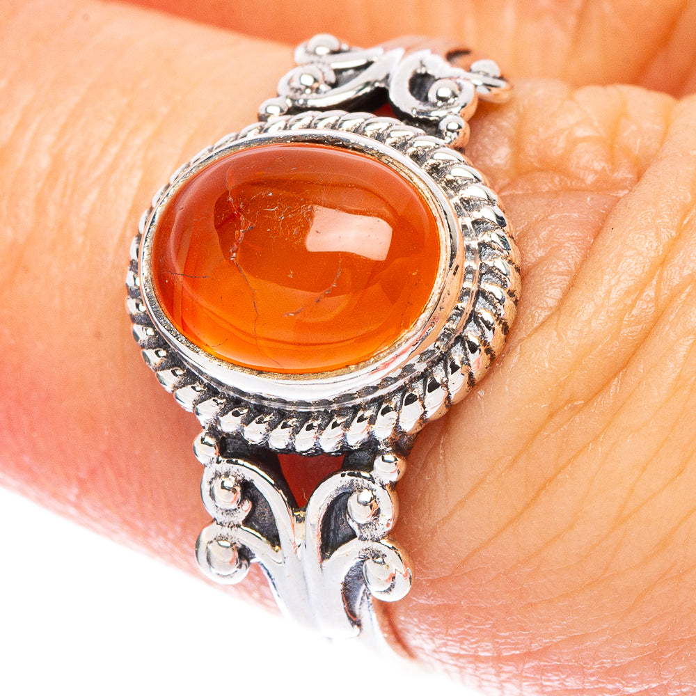 Carnelian Ring Size 7 (925 Sterling Silver) R146756