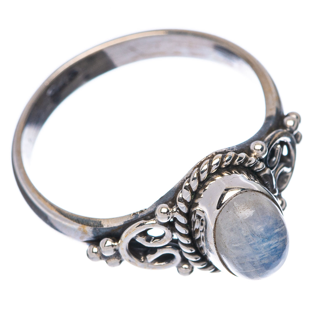 Rainbow Moonstone Dainty Ring Size 6 (925 Sterling Silver) R145814