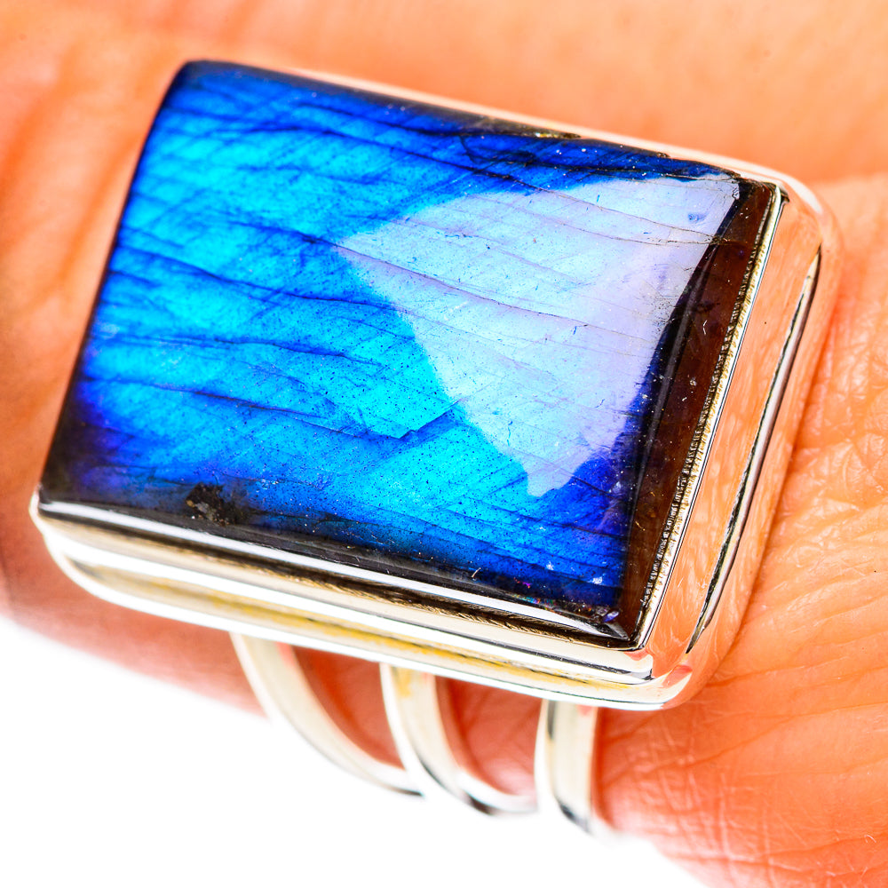 Large Labradorite Ring Size 8.75 (925 Sterling Silver) RING138022