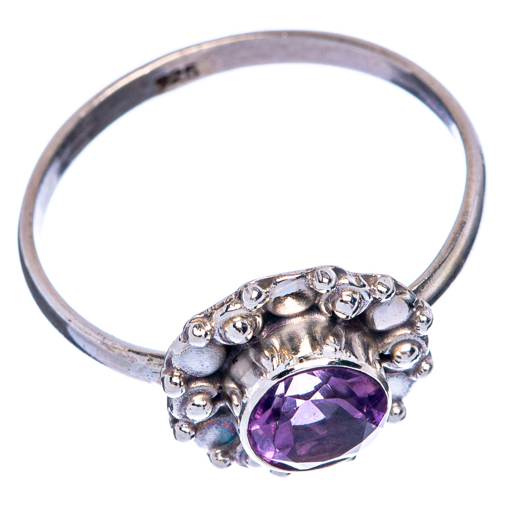 Faceted Amethyst Dainty Ring Size 9 (925 Sterling Silver) R145357