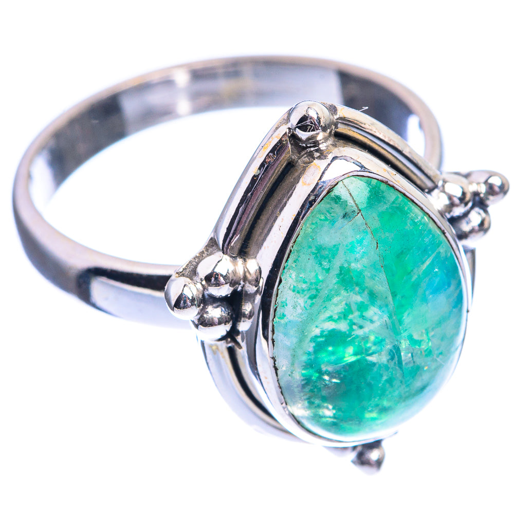 Green Moonstone Ring Size 7.75 (925 Sterling Silver) R142282