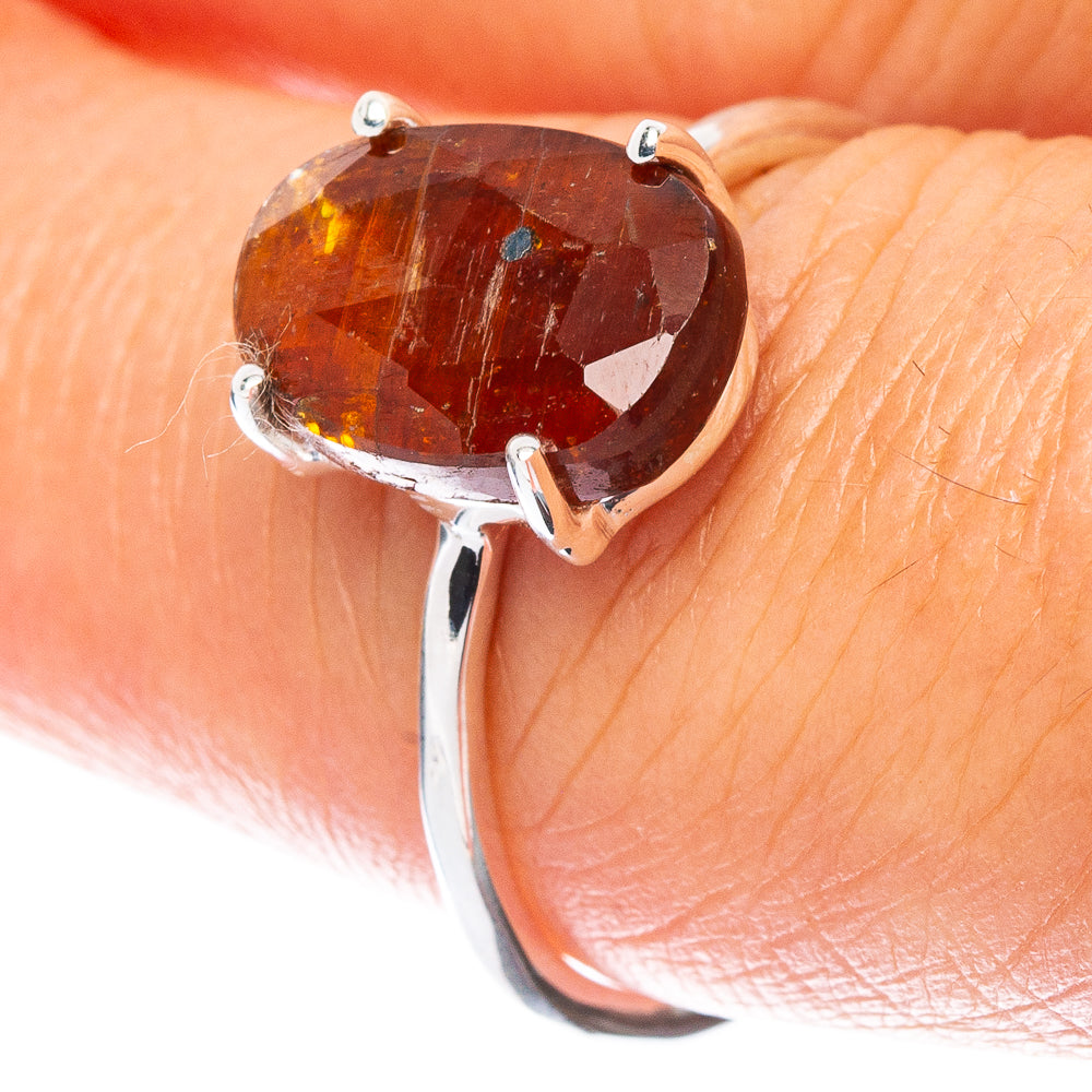 Value Sunstone Ring Size 8 (925 Sterling Silver) R7544
