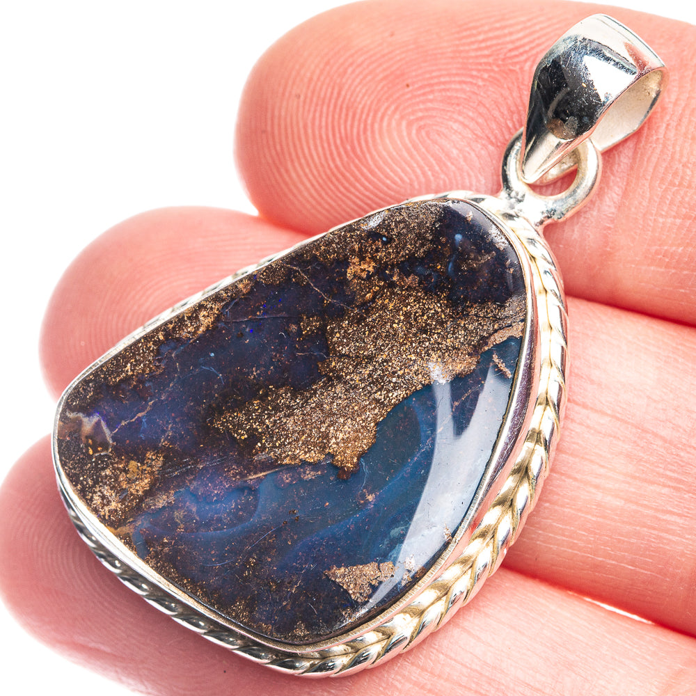 Boulder Opal Pendant 1 5/8" (925 Sterling Silver) P39341