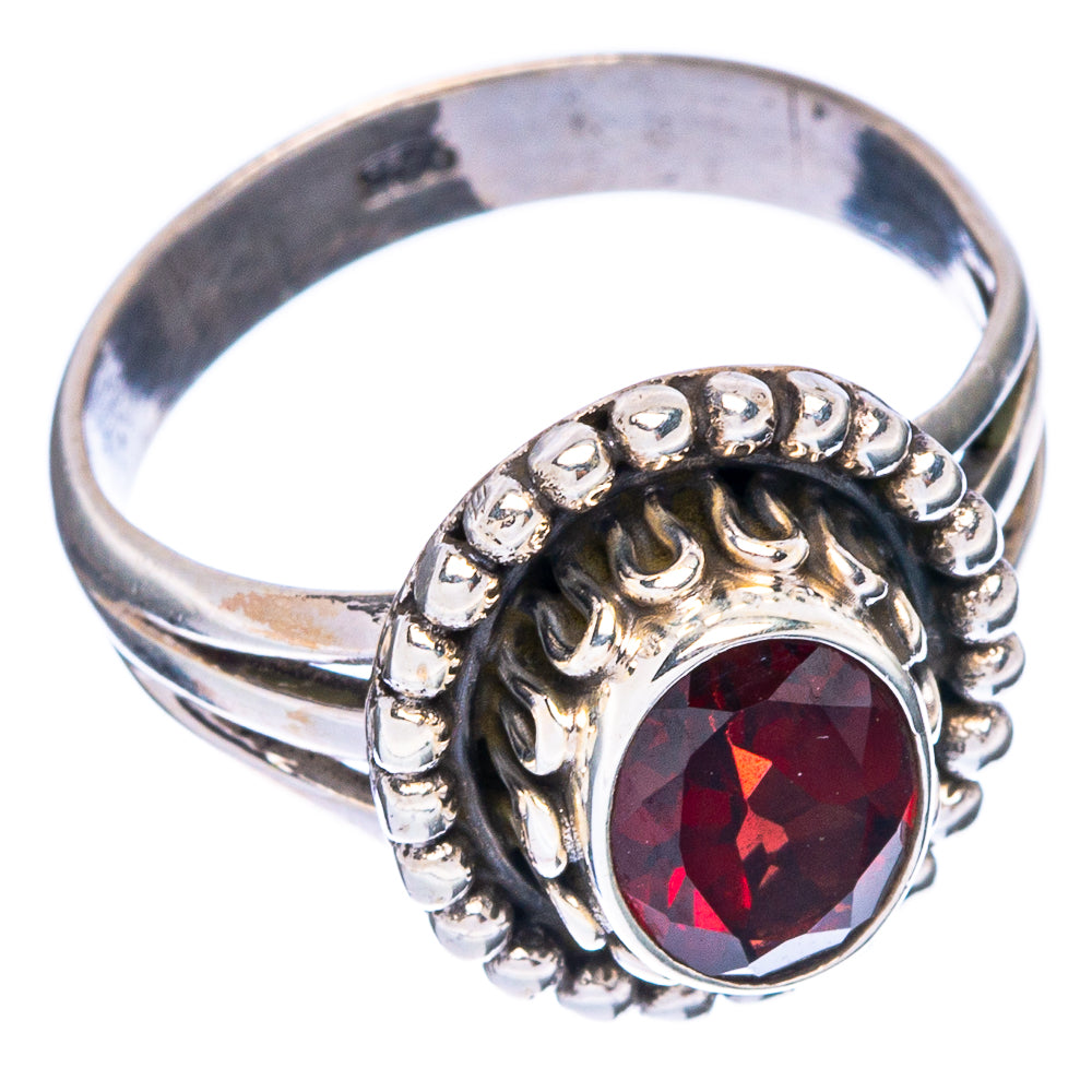 Garnet Ring Size 5.75 (925 Sterling Silver) R146921
