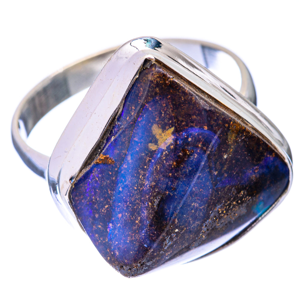 Boulder Opal Ring Size 11 (925 Sterling Silver) R141124