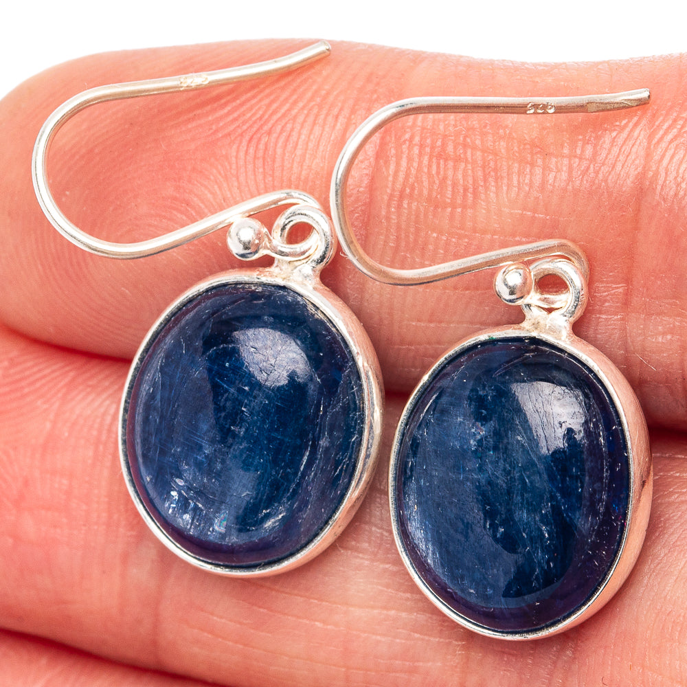 Kyanite Earrings 1 1/4" (.925 Sterling Silver)