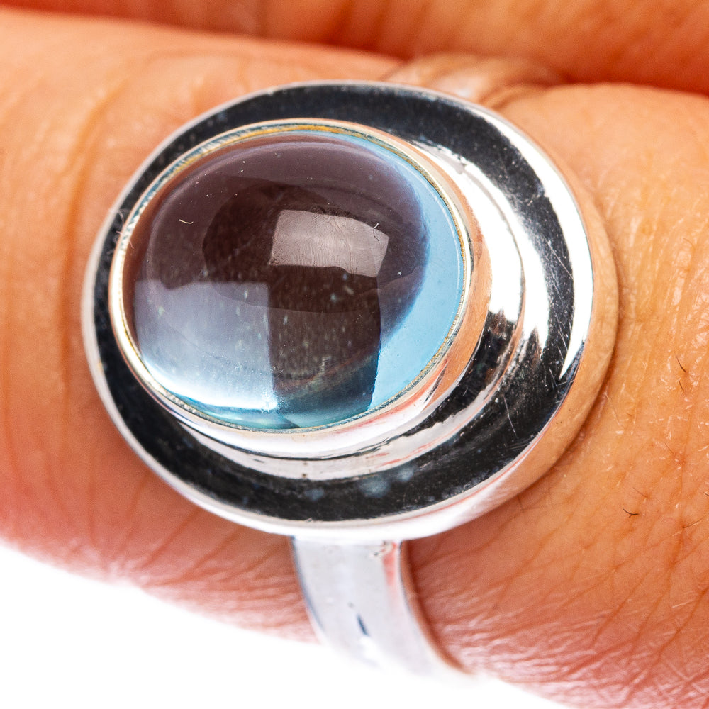 Aqua Chalcedony Ring Size 8 (925 Sterling Silver) R145917