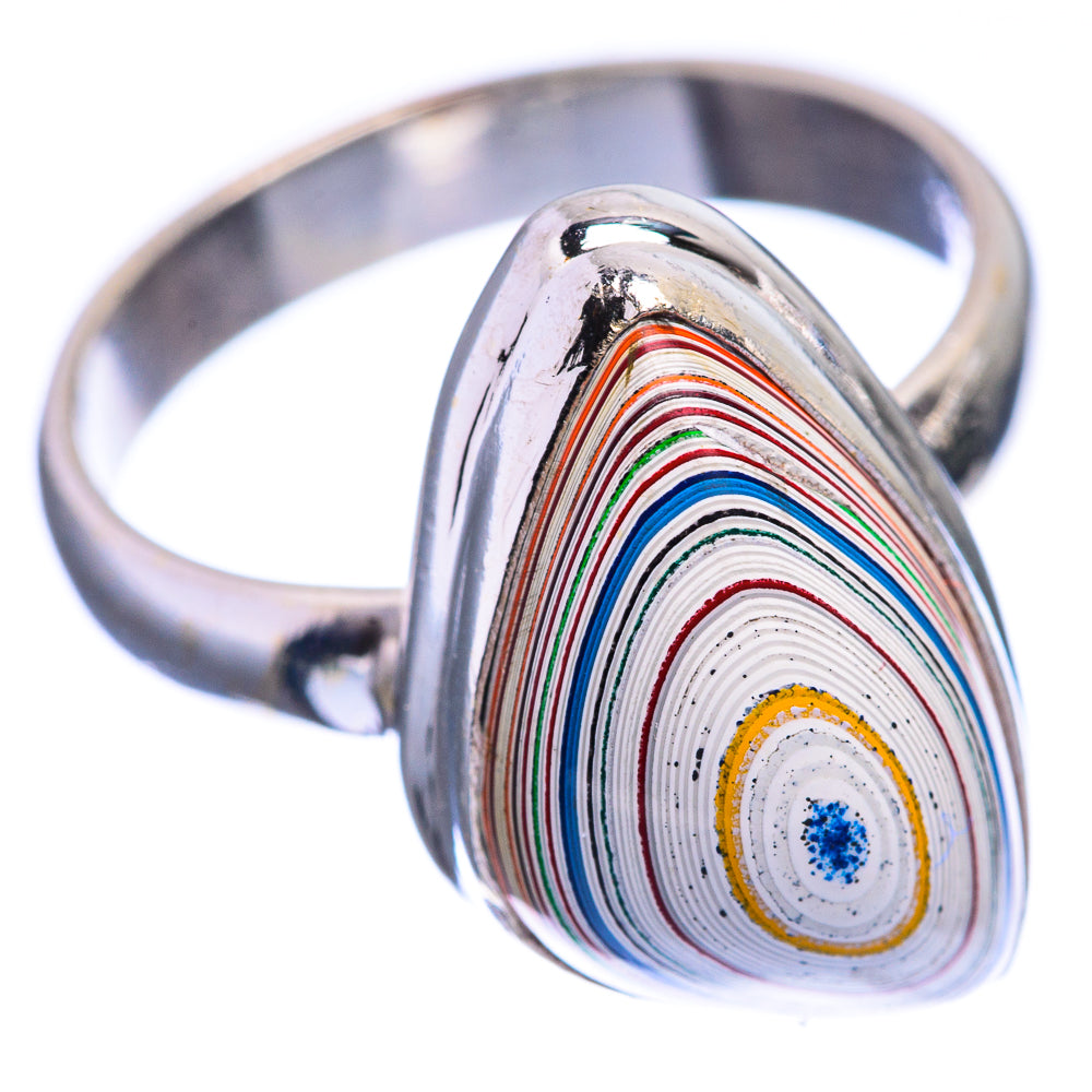Fordite Ring Size 8 (925 Sterling Silver) R142089