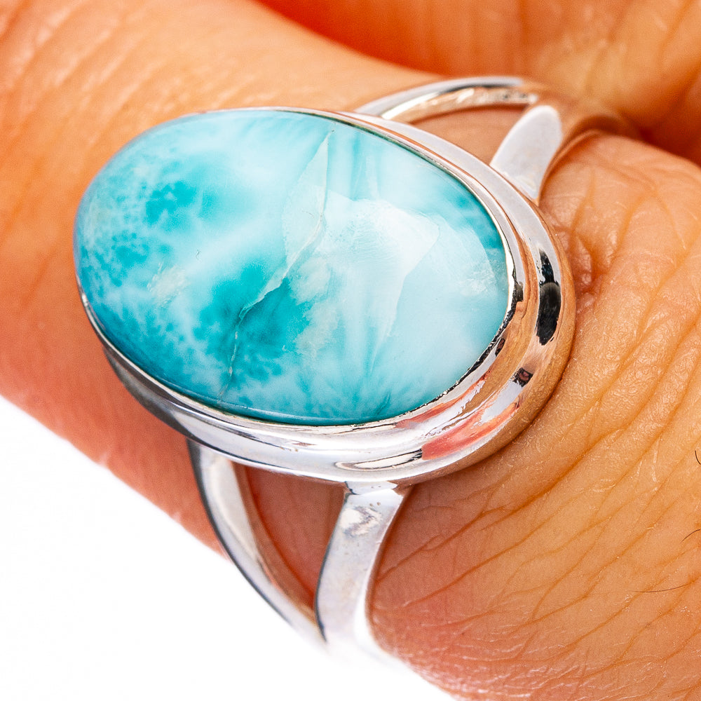 Larimar Ring Size 7 (925 Sterling Silver) R146283